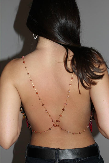 Beadline Draped Top