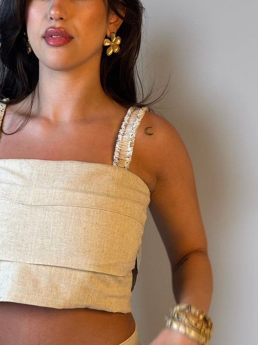 Safari Linen Top