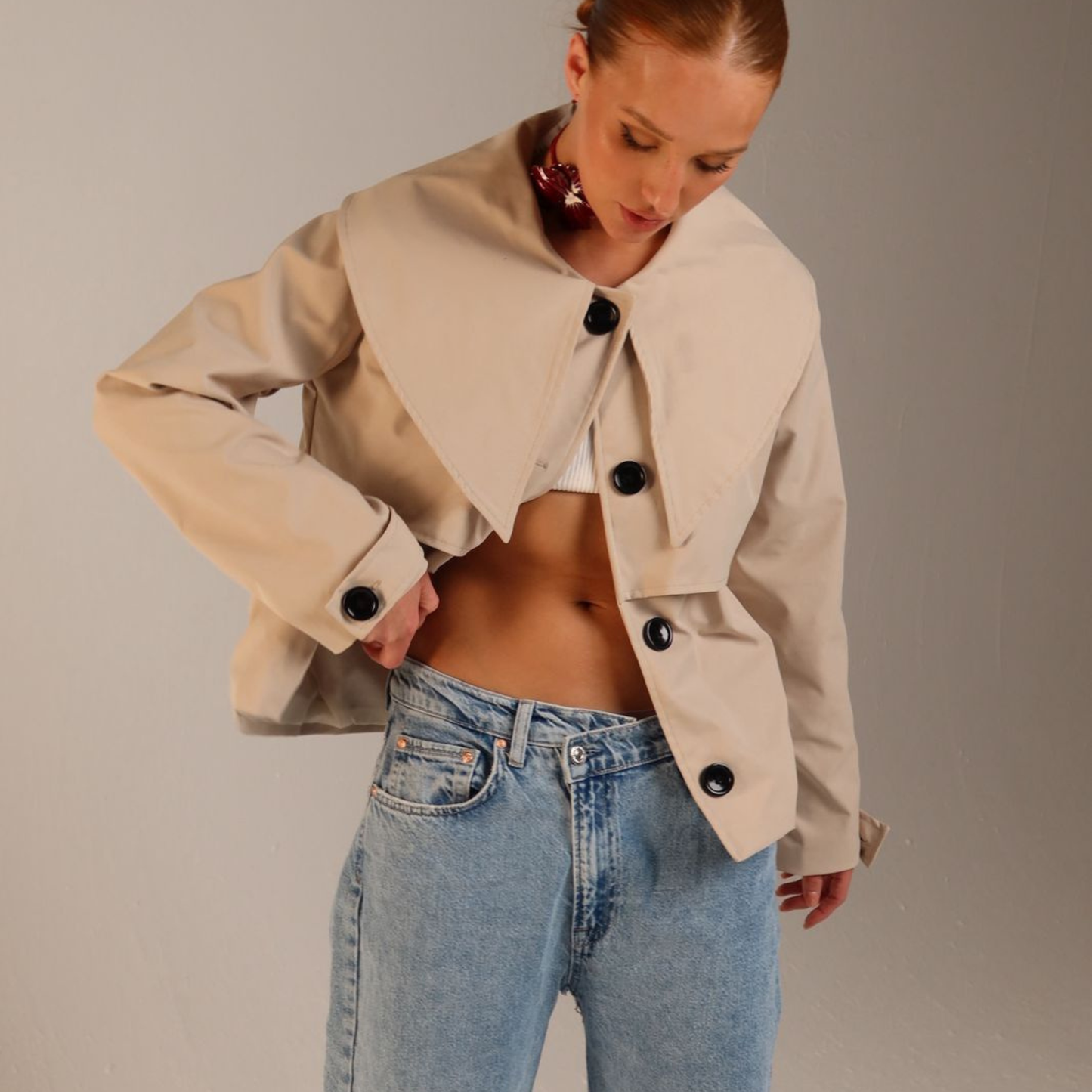 Capeline Trench Coat